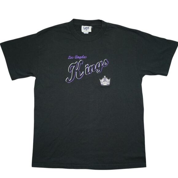 Vintage Los Angeles Kings NHL Tee – Lee Sport – Black Crown Logo – Size L – - Picture 1 of 6